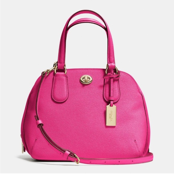 COACH | Prince Street Mini Satchel w/ Crossbody Strap in Pink Ruby - Picture 2 of 16